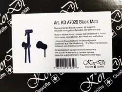 Черный гигиенический душ KorDi Black Night KD A7020