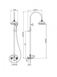 F.lli Frattini Rubinetterie Lybra M Style 33007NP