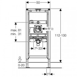 Geberit Duofix 111.689.00.1 (H112 )