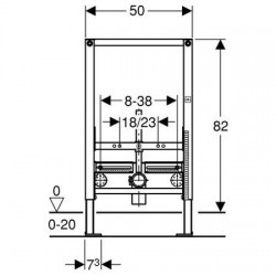 Geberit Duofix 111.524.00.1 (H82 )