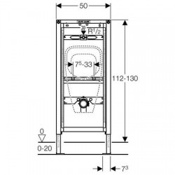 Geberit Duofix 111.686.00.1 (H112-130 )