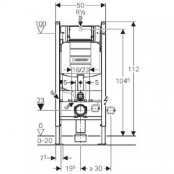 Geberit Duofix Plattenbau 458.125.11.1 UP100 (112 )   Sigma*