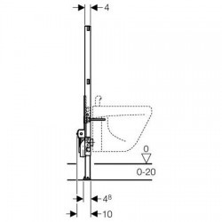 Geberit Duofix 111.539.00.1 (H98 )