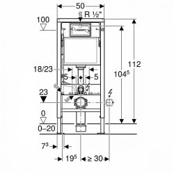 Geberit Duofix 458.103.00.1 UP100 (112 )   Delta