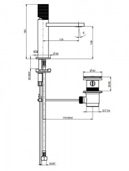 F.lli Frattini Rubinetterie Gaia S 55054S+55090