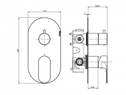 F.lli Frattini Rubinetterie Lea 64513V2+98013