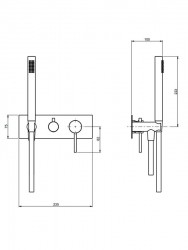 F.lli Frattini Rubinetterie Pepe XL 316 Inox 69529+98018