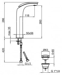 Webert Aria AI830402844 White Chrome