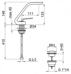 Webert Wolo WO830102564 Matt Black Chrome