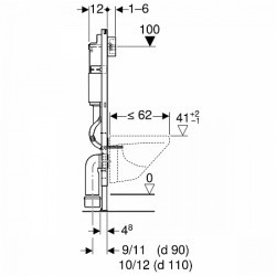 Geberit Duofix 458.103.00.1 UP100 (112 )   Delta