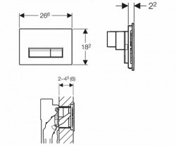 Geberit Sigma 40 115.600.SI.1