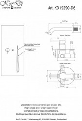 KorDi KD 19290-D6 Brushed Inox