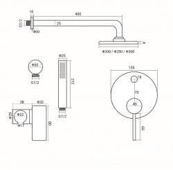   KorDi KD 320450 Brushed Gold