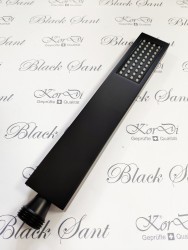 Черный комплект для душа KorDi Black Night KD 320880 Quadro Black Matt