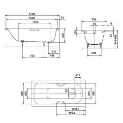   Kaldewei ADVANTAGE Saniform Plus 373-1   